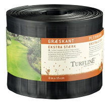 Gräskant Svart 8 m x 15 cm Turfline